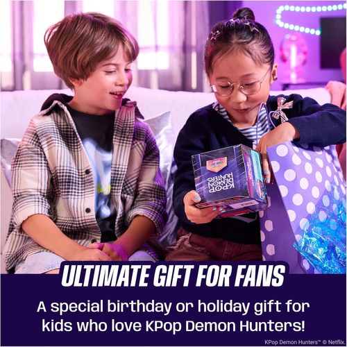 Bitzee ביטזי ציידות השדים קיי-פופ עם מגע תלת-ממד, צלילים, אורות, 6 מיני-משחקים ו-13 דמויות