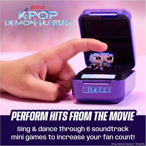 Bitzee ביטזי ציידות השדים קיי-פופ עם מגע תלת-ממד, צלילים, אורות, 6 מיני-משחקים ו-13 דמויות