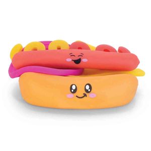 סקווישי בצורת נקניקיה בלחמניה להפגת מתחים - Squishy hot dog in a bun