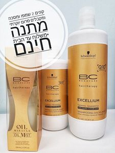 מבצע 2 שמפו ו 2 מסכה אקסליום Q10 - שוורצקופף