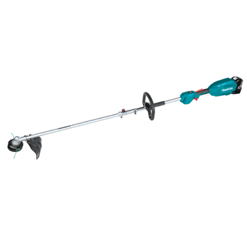 מערכת גינון נטענת Makita XUX02SM1X6 18V Brushless עם חרמש, מסור גובה, מגזמת ומפוח כולל סוללה 4Ah ומטען 