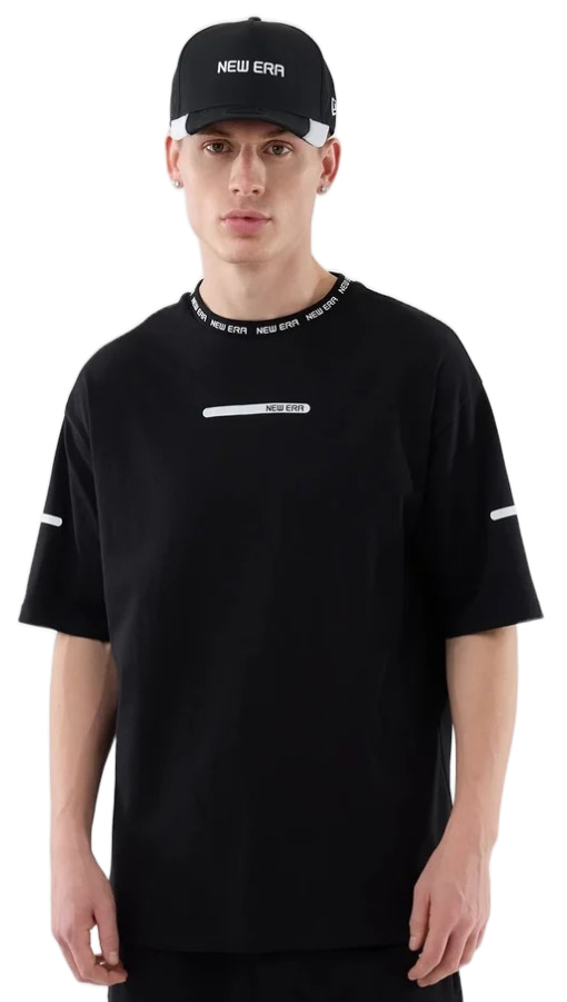 חולצת ניו ארה New Era Tech Black T-Shirt | גברים