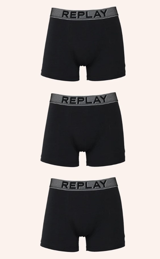 מארז 3 תחתוני בוקסר ריפליי  Replay Boxer | גברים