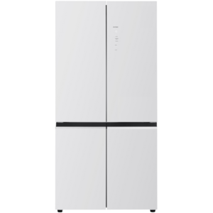 מקרר 4 דלתות מקפיא תחתון 600 ליטר נטו Electra EL6700GW – גימור זכוכית לבנה אלקטרה