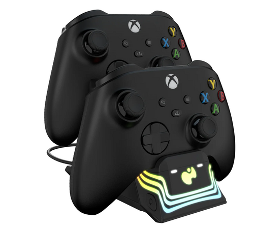 עמדת טעינה כפולה PDP Afterglow Wave Dual Charger לשלטי Xbox / RGB / PDP-CHARGER