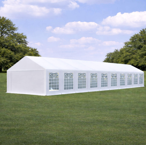 אוהל לאירועים 8X20 פרמיום PVC חזק במיוחד TENT-PRO