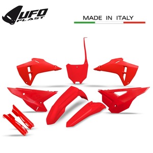 סט פלסטיקה UFO HONDA CRF250/450 21-24 (עיצוב 2025) צבע אדום