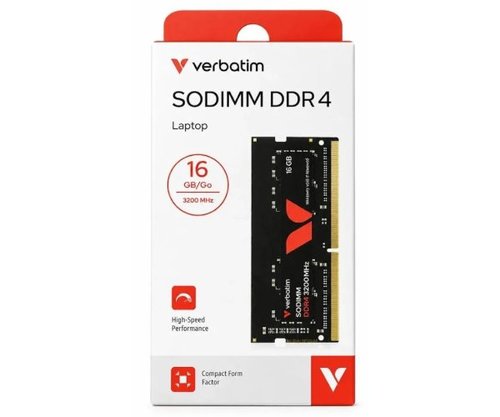 ז. לנייד | Verbatim | SODIMM | 16GB | DDR4 | 3200MHz | 1.2V