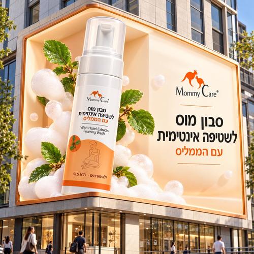סבון מוס לשטיפה אינטימית עם הממליס