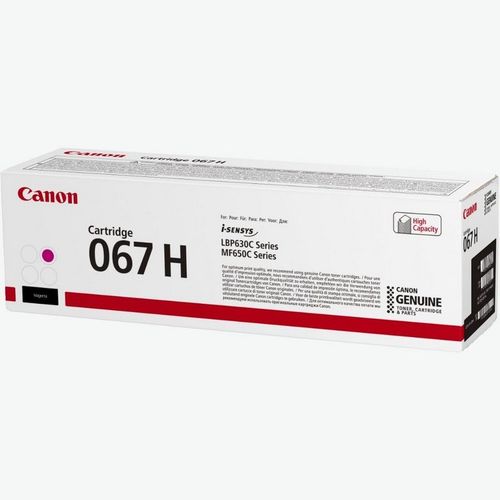 טונר מקורי Canon 067H מג'נטה (אדום) – אריזה בזווית ימין
