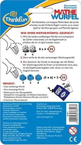 משחק חינוכי מתמטיקה בכיף –  Mathe Würfel לגילאי 8+