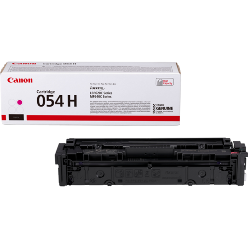 טונר מקורי Canon 054H מג'נטה (אדום) – אריזה וקטריג'