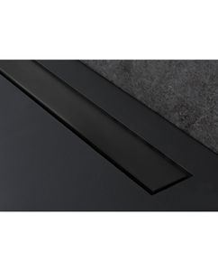 תעלת ניקוז FRAMELESS בלאק מטאל 65 ס״מ - MYUBI