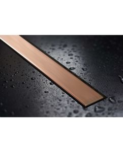 תעלת ניקוז FRAMELESS רוז גולד 65 ס״מ - MYUBI