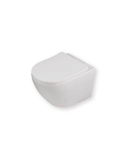 אסלה תלויה מטריקס XL54 לבן מבריק שטיפת טורנדו - MYUBI