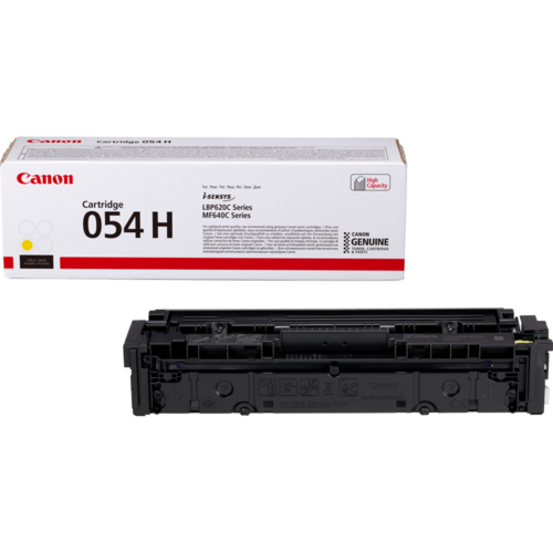 טונר מקורי Canon 054H צהוב – אריזה וקטריג'