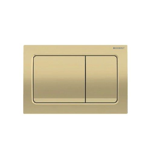 לחצן אלפא מרובע 01 גולד מט - GEBERIT