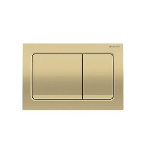 לחצן אלפא מרובע 01 גולד מט - GEBERIT