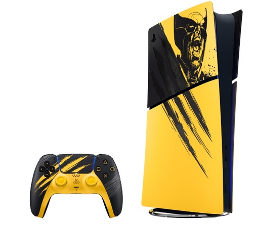 קונסולת PS5 Slim Digital 825GB + Marvel’s Wolverine Battle Yellow Limited Edition
