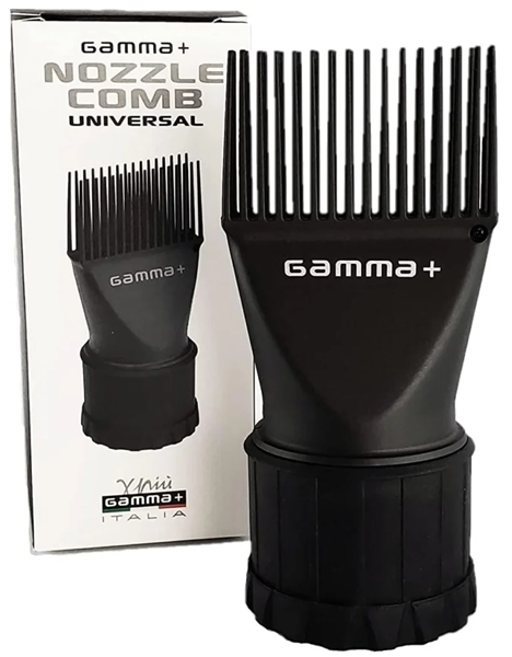 פיית מסרק מקצועית למייבש שיער Gamma+ – 32 שיניים בצבע שחור