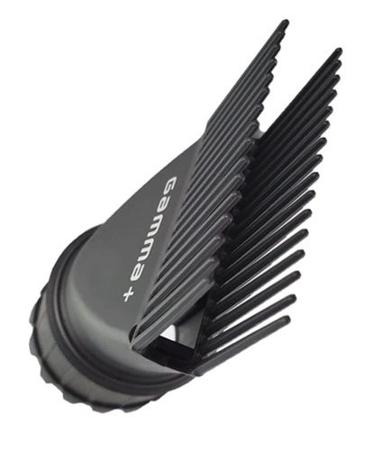 פיית מסרק מקצועית למייבש שיער Gamma+ – 32 שיניים בצבע שחור