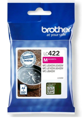 LC422M מיכל דיו של brother - אדום מקורי