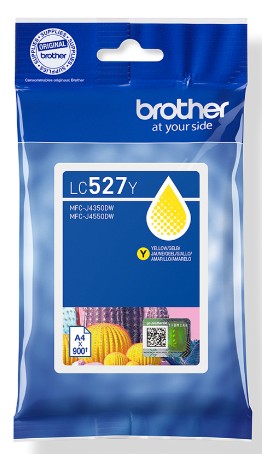 LC527Y מחסנית דיו צהוב מקורי של brother