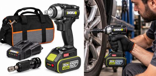 מברגת מפתח בוקסה 1/2 20V (N/M) 500 מקצועית WU289.9  [ סוללה + מטען ]