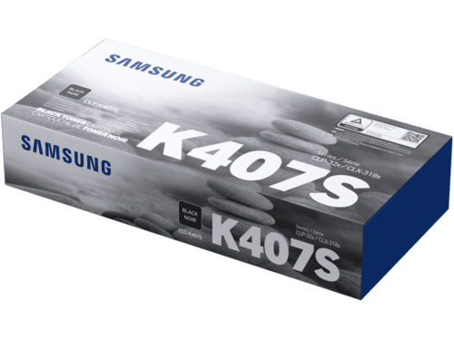 טונר מקורי Samsung CLT-K407S שחור – אריזה