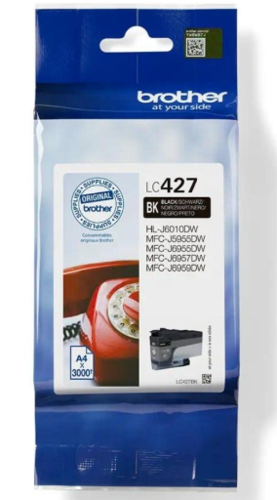 LC427BK מיכל דיו של brother - שחור מקורי