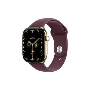 שעון Apple Watch Series 12 GPS + Cellular 46mm Radiant Gold Titanium Case with Radiant Gold Milanese Loop - M/L