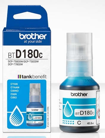 BTD180C בקבוקון דיו כחול מקורי של brother