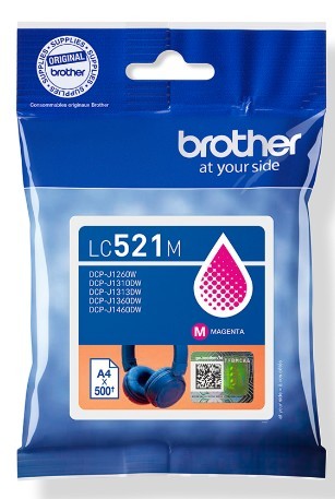 LC521M מחסנית דיו אדום / מג'נטה מקורי של brother