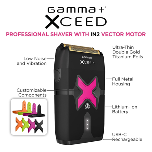 מכונת גילוח מקצועית Gamma+ XCEED עם מנוע IN2 Vector
