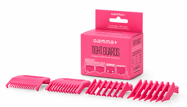 סט 4 מסרקי הגבהה מגנטיים כפולים בצבע ורוד Gamma+ TIGHT GUARDS