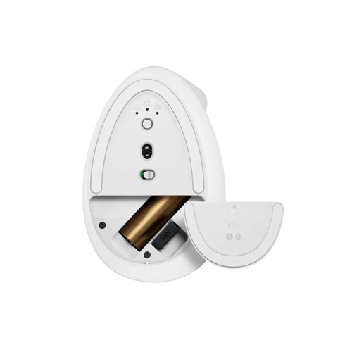 עכבר צבע לבן אפור Logitech Lift Vertical Ergonomic Mouse