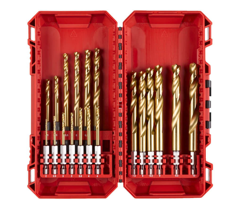 סט מקדחי ברזל למברגת אימפקט 1-10 מ״מ מילווקי Milwaukee