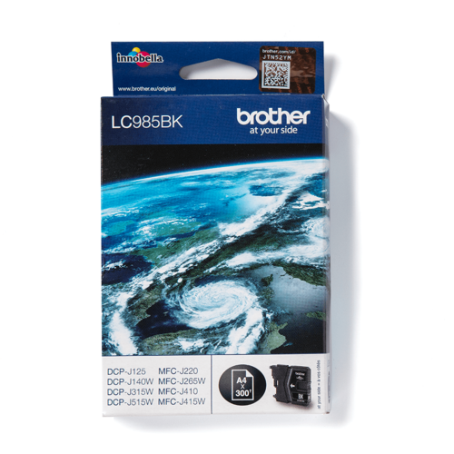 מחסנית דיו מקורית Brother LC985BK שחור – אריזה