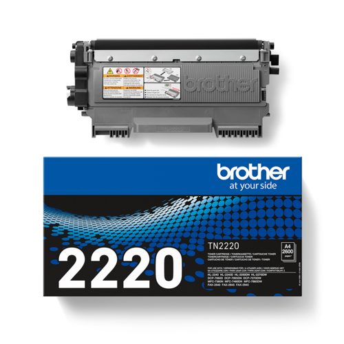טונר מקורי Brother TN-2220 שחור – מחסנית ואריזה