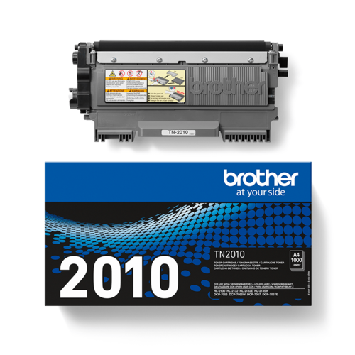 טונר מקורי Brother TN-2010 שחור – מחסנית ואריזה