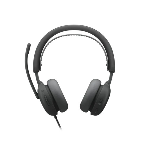 אוזניות חוטיות צבע אפור Logitech Zone Wired 2
