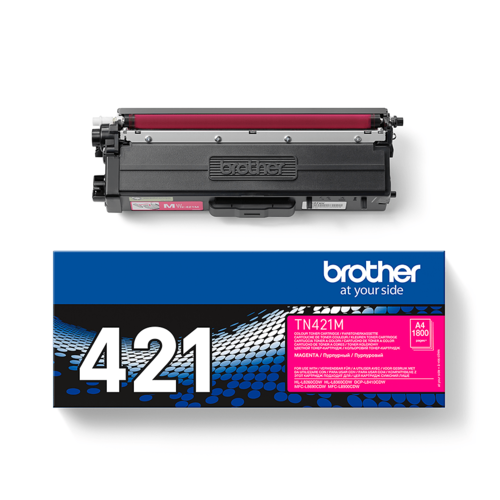 טונר מקורי Brother TN-421M מג'נטה – מחסנית ואריזה