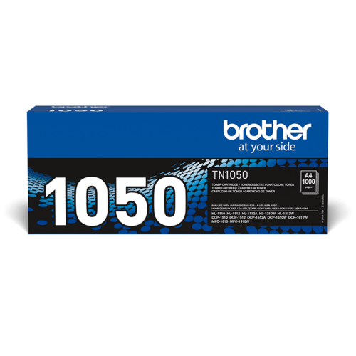 טונר מקורי Brother TN-1050 שחור – אריזה מלפנים