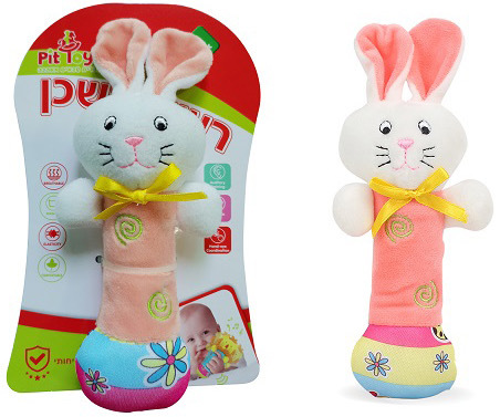 רעשן נשכן מבית Pit Toys - ארנב