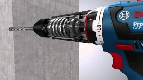 מברגה מודולרית נטענת דגם GSR 18V EC FC2 כולל 2 סוללות 4AH ומטען מבית BOSCH בוש