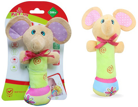 רעשן נשכן מבית Pit Toys - פיל
