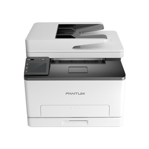 מדפסת לייזר צבעונית משולבת Pantum CM1100ADW - מבט חזית עם מזין מסמכים