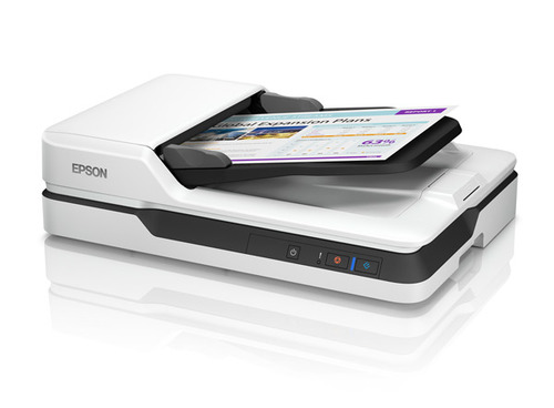 סורק מסמכים שולחני Epson WorkForce DS-1630 עם מזין אוטומטי – מבט אלכסוני