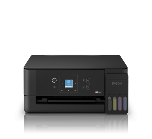 מדפסת הזרקת דיו משולבת Epson EcoTank L3360 - מבט חזית, מכסה סורק סגור