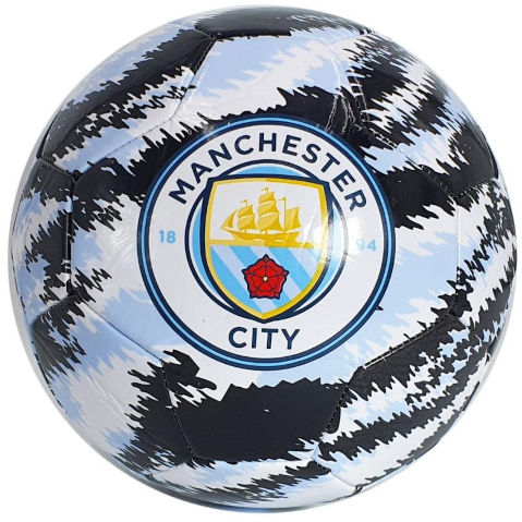 כדורגל מנצ'סטר סיטי MANCHESTER CITY במידה 5 - לבן / שחור / תכלת